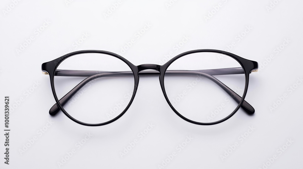 Glasses on solid white background, single object Glasses on solid white background, single object