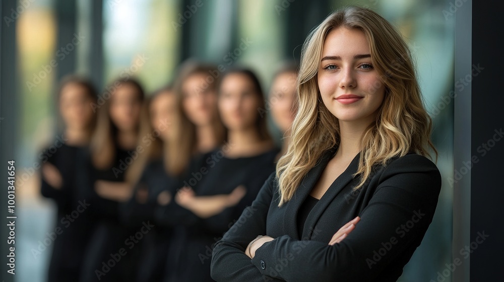 Confident Young Businesswoman Posing for Portrait Confident Young Businesswoman Posing for Portrait