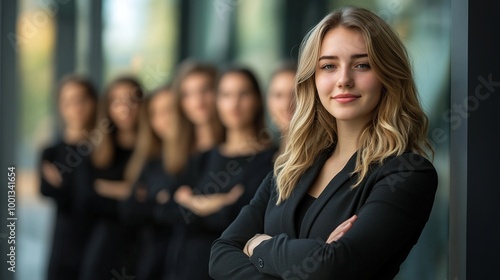 Confident Young Businesswoman Posing for Portrait