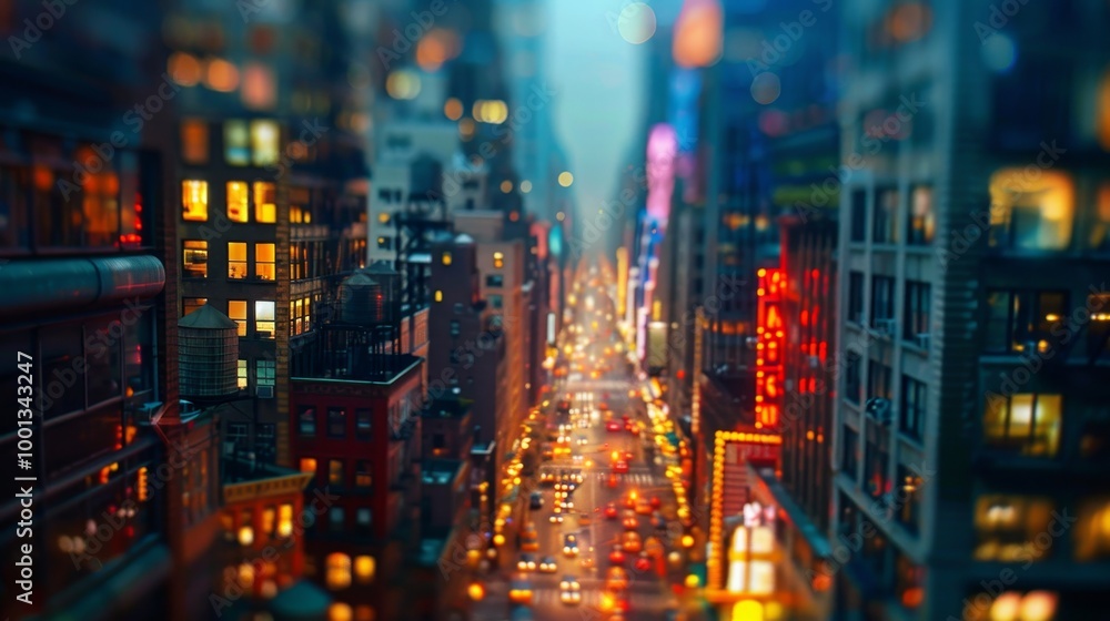 Capturing the vibrant nightlife of new york city with iconic skyline and dreamy lights Capturing the vibrant nightlife of new york city with iconic skyline and dreamy lights