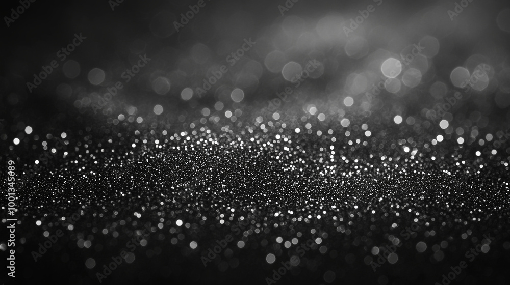 Black background with glitter Black background with glitter
