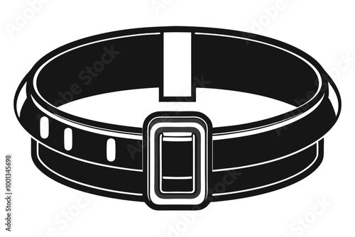 Belt vector silhouette