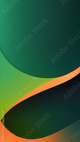 A deep, gradient texture background blending neon green with rich shades of orange, accented by soft-glowing effects.	