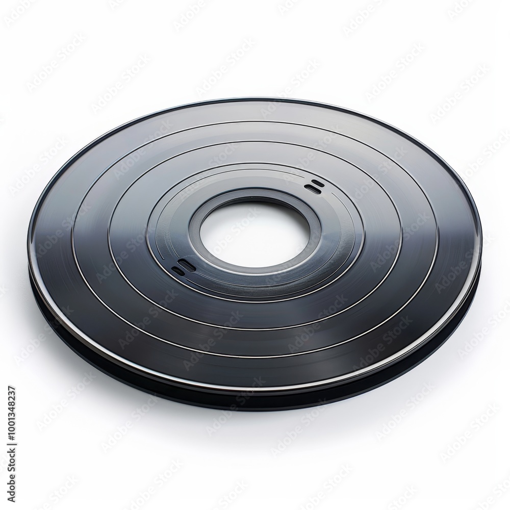 Fototapeta premium Photograph of a DVD, digital versatile disc, isolated on a white background