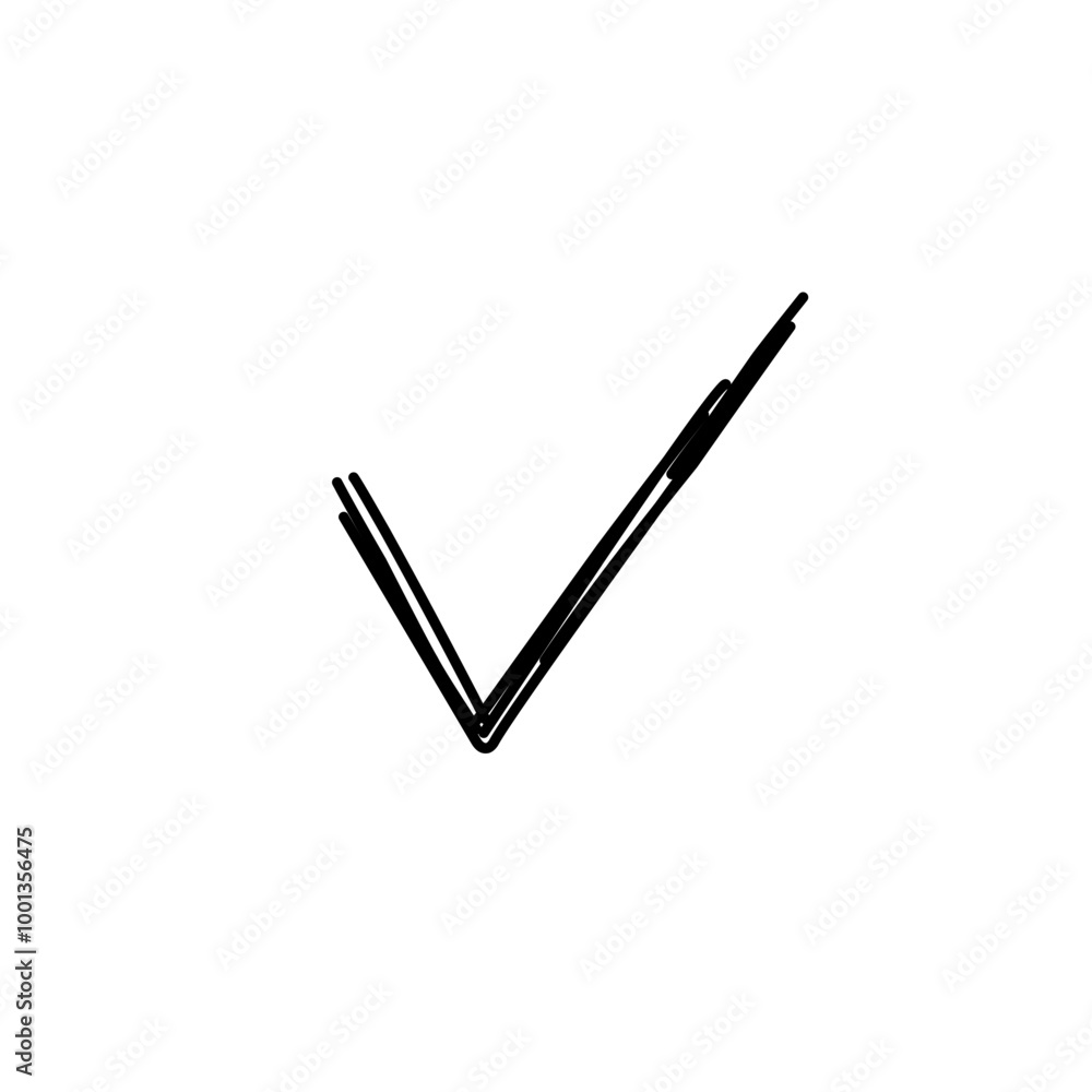 Check Mark Doodle Element Check Mark Doodle Element