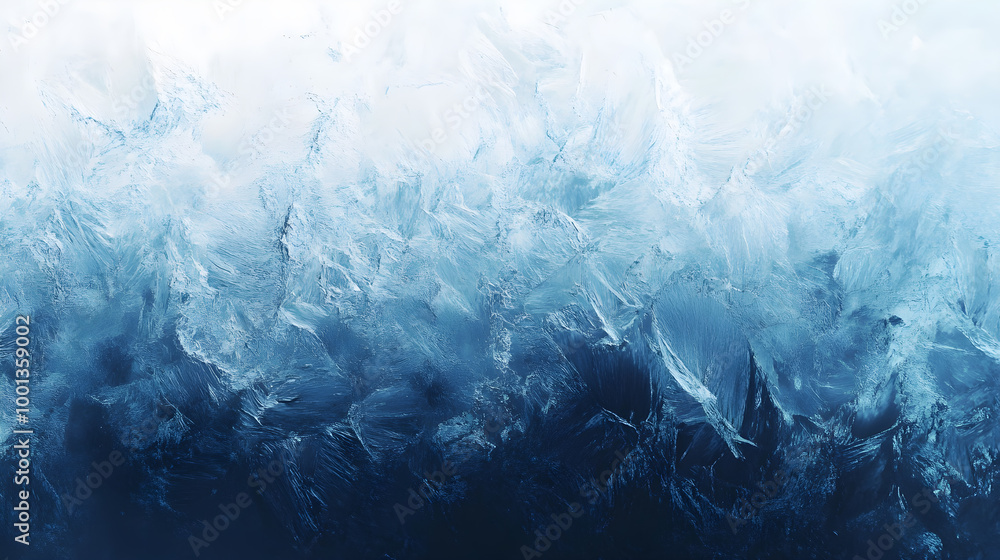 Obraz premium A background with a gradient of blue and white with a pattern that feels like ice.