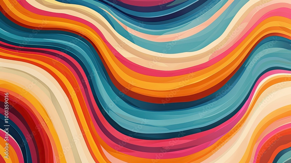 Wallpaper with overlapping stripes dynamic gradients and comic-style contours Wallpaper with overlapping stripes dynamic gradients and comic-style contours