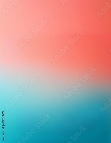 Abstract Blurred Gradient Background - Coral and Teal Colors