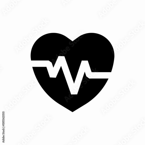 heartbeat view icon sign vector