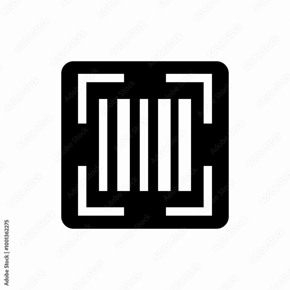 scan barcode icon sign vector scan barcode icon sign vector