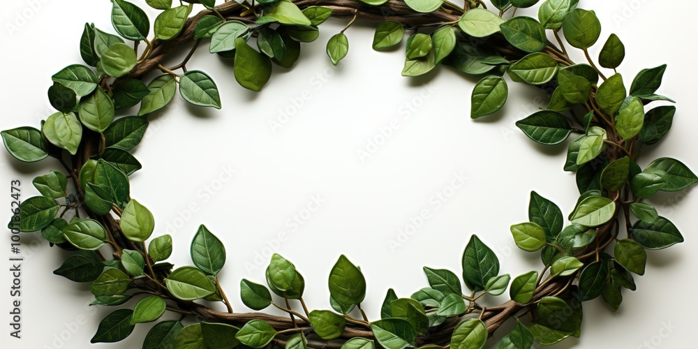 Naklejka premium green laurel wreath