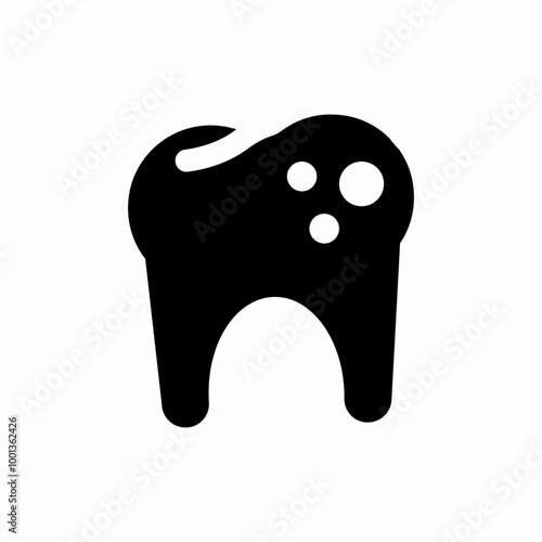 strong teeth icon sign vector