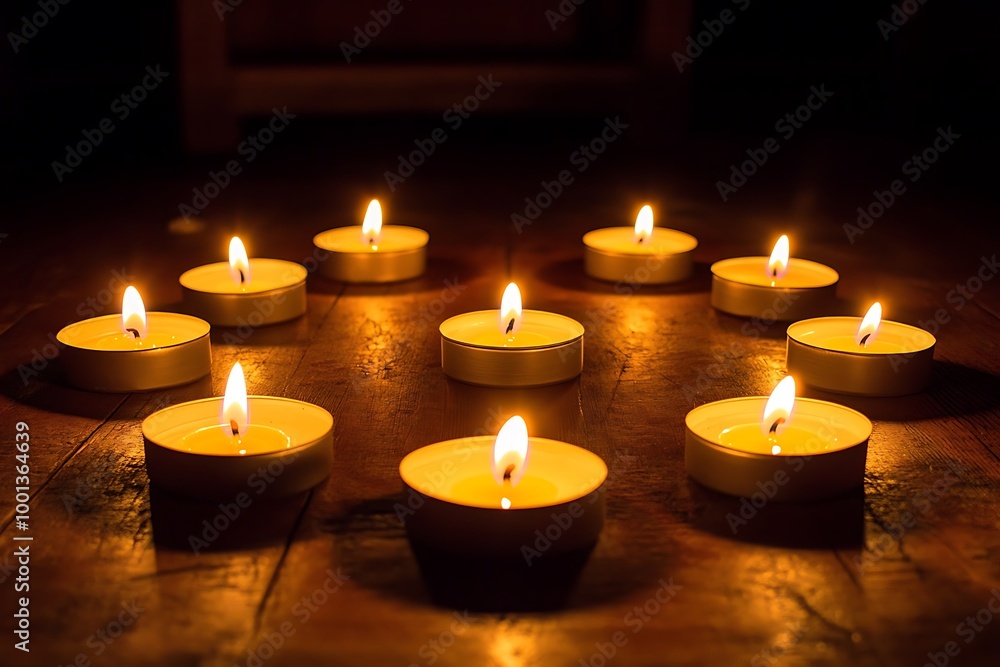 candles on a dark background candles on a dark background