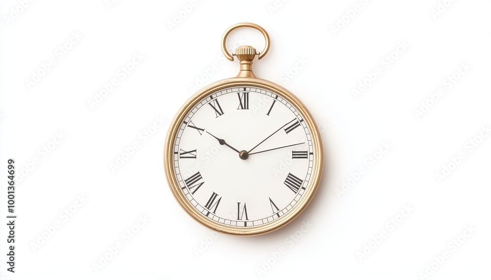 A digital time tracker on solid white background, single object A digital time tracker on solid white background, single object