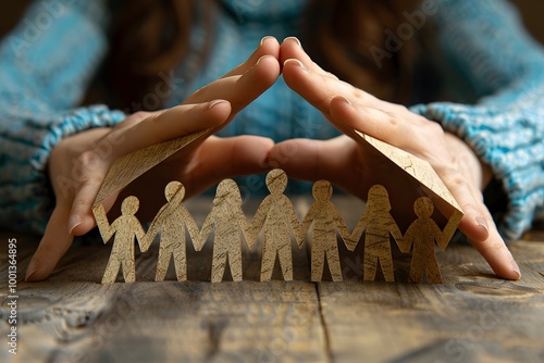 Protecting Paper People A Roof of Hands for a Family in Need