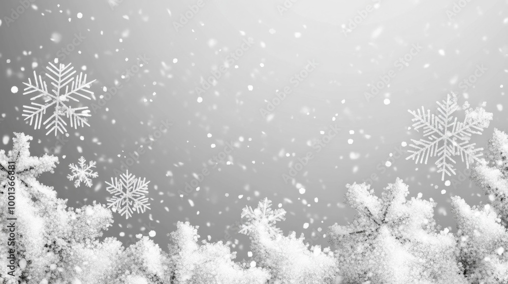 Fototapeta premium Winter Wonderland Snowfall