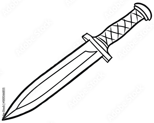 Bread Knife vector silhouette