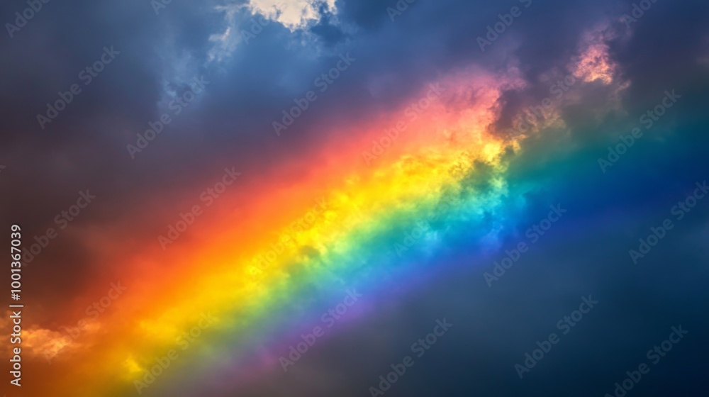 Fototapeta premium Rainbow in Stormy Sky