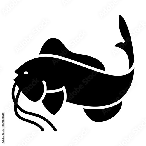 Catfish black icon