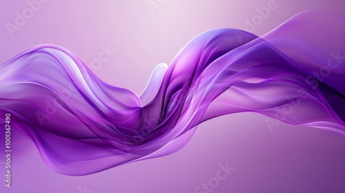 Abstract Purple Wave Art