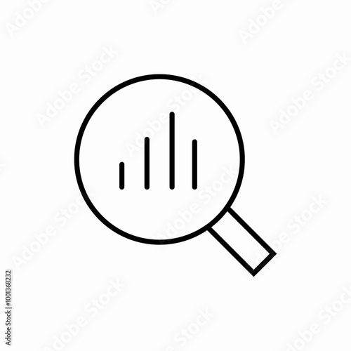 magnifying glass icon sign vector