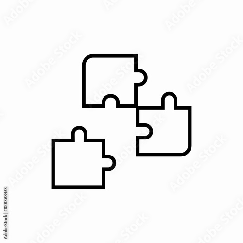 puzzle game icon sign vector