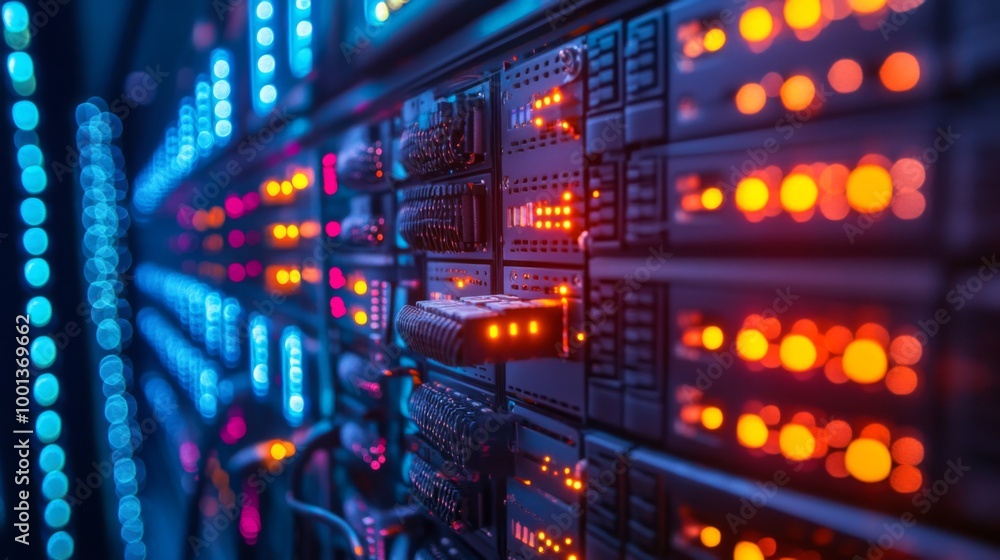 Fototapeta premium Server Room Technology