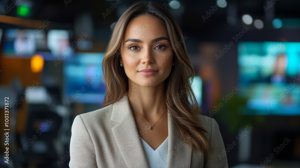 Obraz premium Elegance in the Newsroom