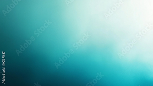 Calm and Serene Teal Gradient with Smooth Light and Subtle Tones