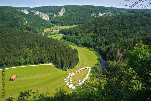 Naturpark Obere Donau; Zeltlager beim Jägerhaus; Baden Württemberg; Deutschland; photo