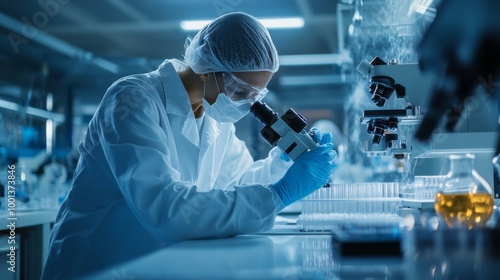 Scientist Conducting Research in a Laboratory