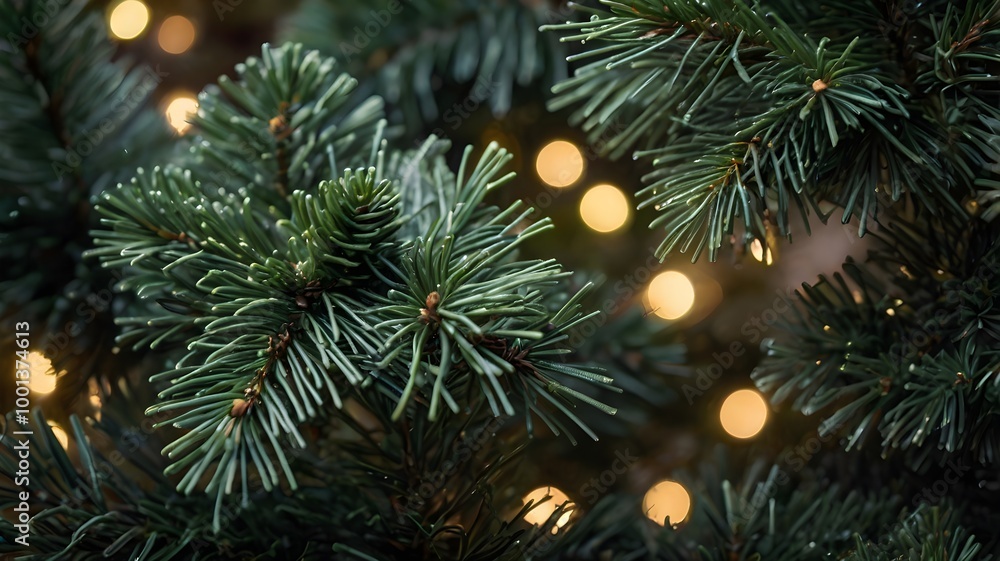 Macro Christmas tree background. Christmas tree brunch Macro Christmas tree background. Christmas tree brunch