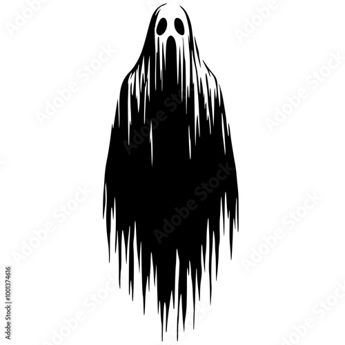 Scary ghost silhouette
