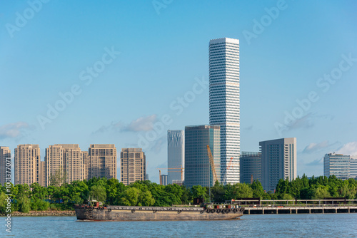 Photography Scenery of Qiantan District, Pudong, Shanghai, China