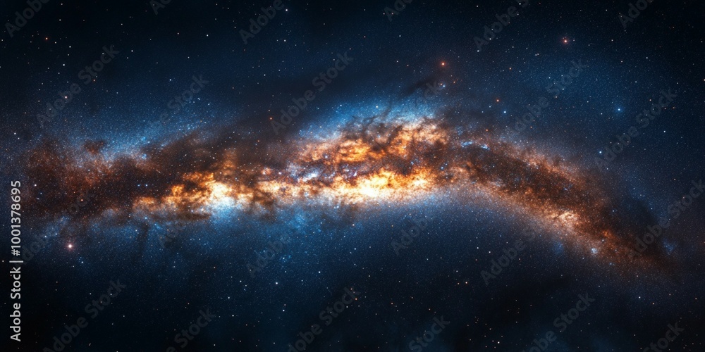 Fototapeta premium Galactic night sky background