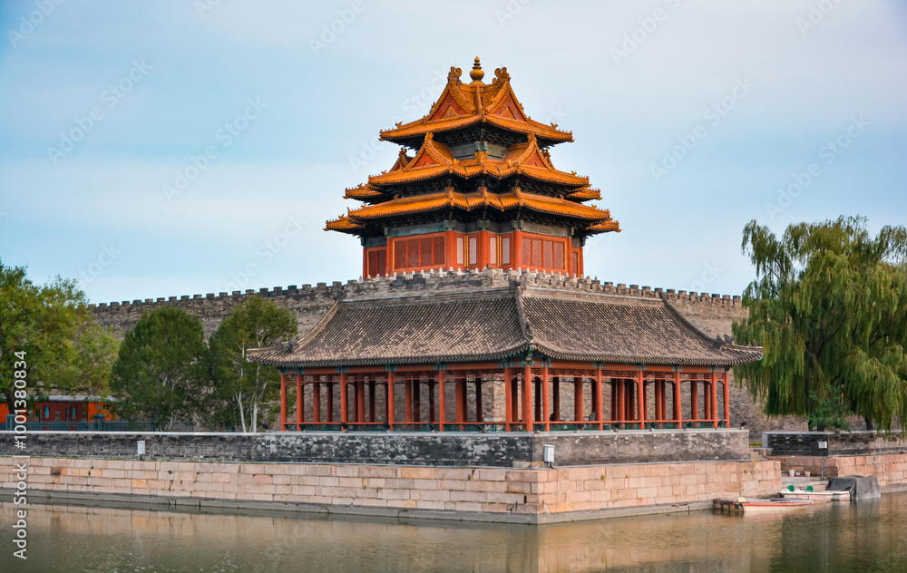 The Northwest Corner Tower of the Forbidden City in Beijing The Northwest Corner Tower of the Forbidden City in Beijing