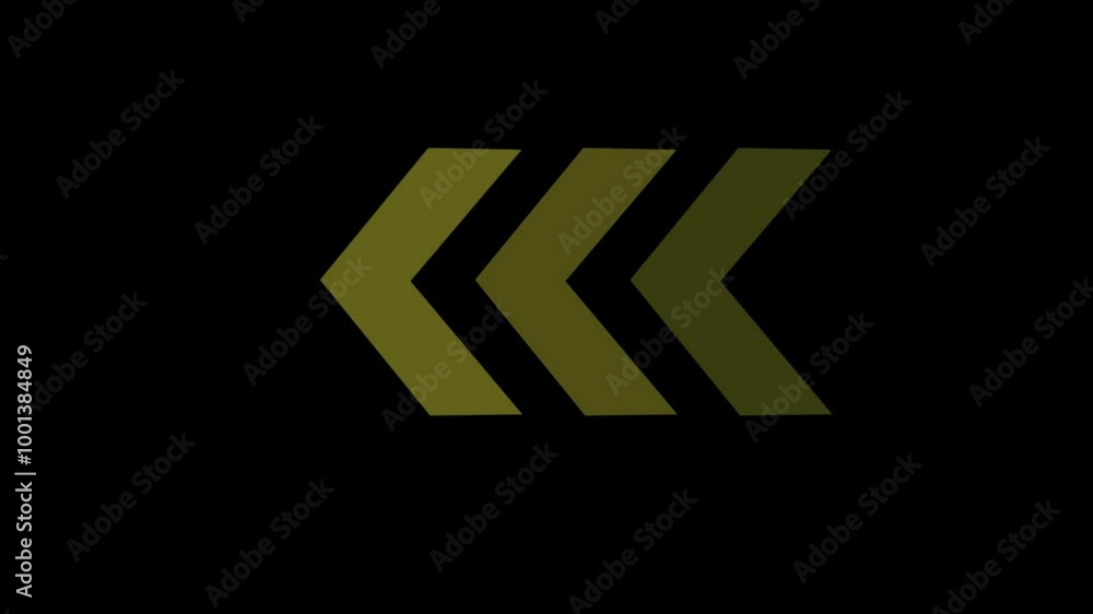 animation arrows icon extending on black background animation arrows icon extending on black background