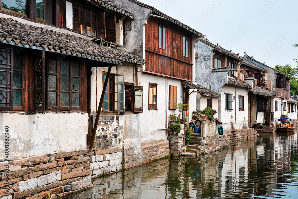 An ancient water town in southern China. An ancient water town in southern China.