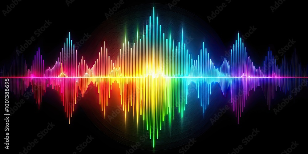 Abstract Sound Wave Graphic Design for Music, Audio Technology, and Visual Media Representations Abstract Sound Wave Graphic Design for Music, Audio Technology, and Visual Media Representations