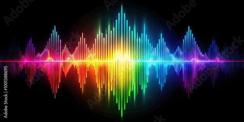 Wallpaper Mural Abstract Sound Wave Graphic Design for Music, Audio Technology, and Visual Media Representations Torontodigital.ca