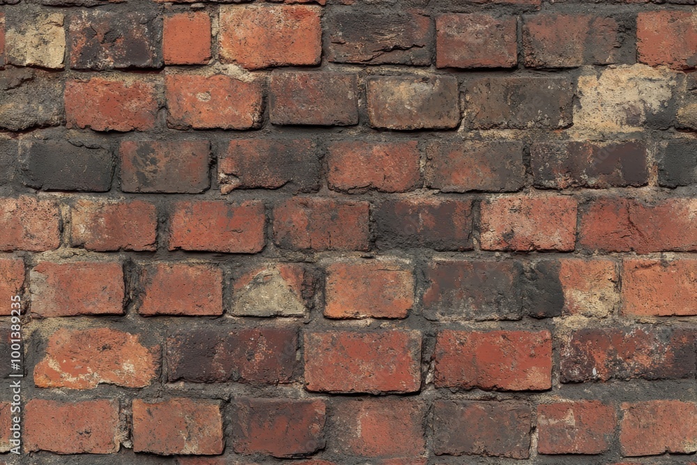 Obraz premium seamless brick wall texture with an aged and weathered appearance