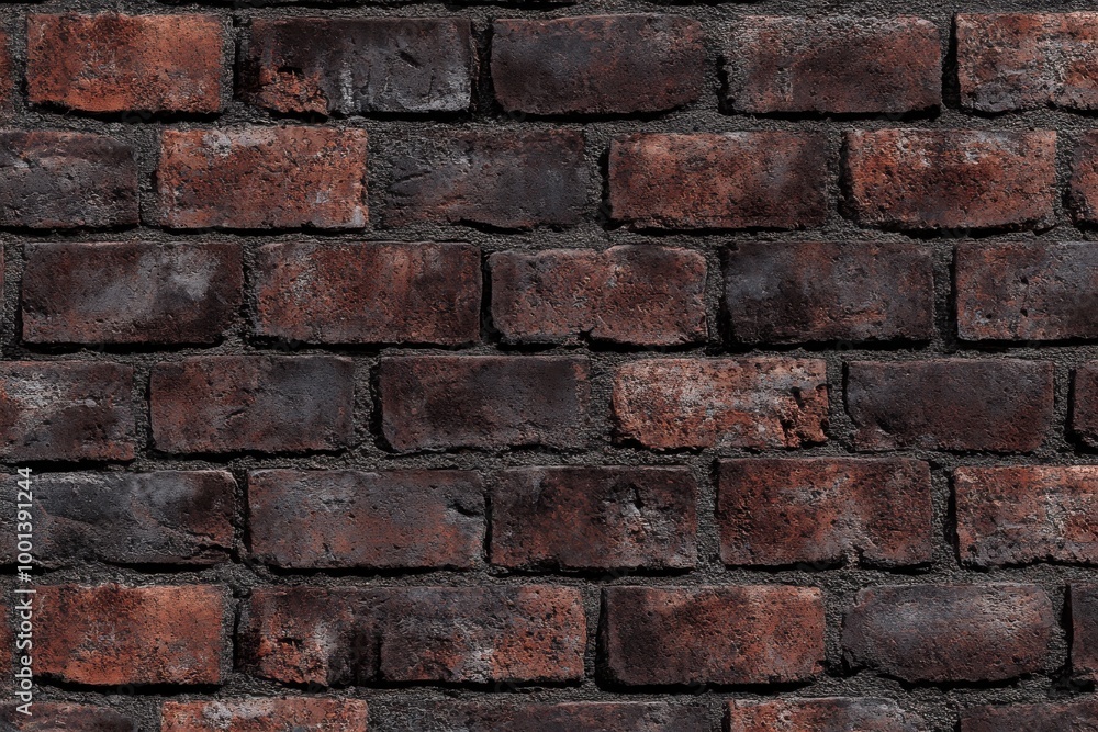 Obraz premium seamless brick wall texture with an aged and weathered appearance