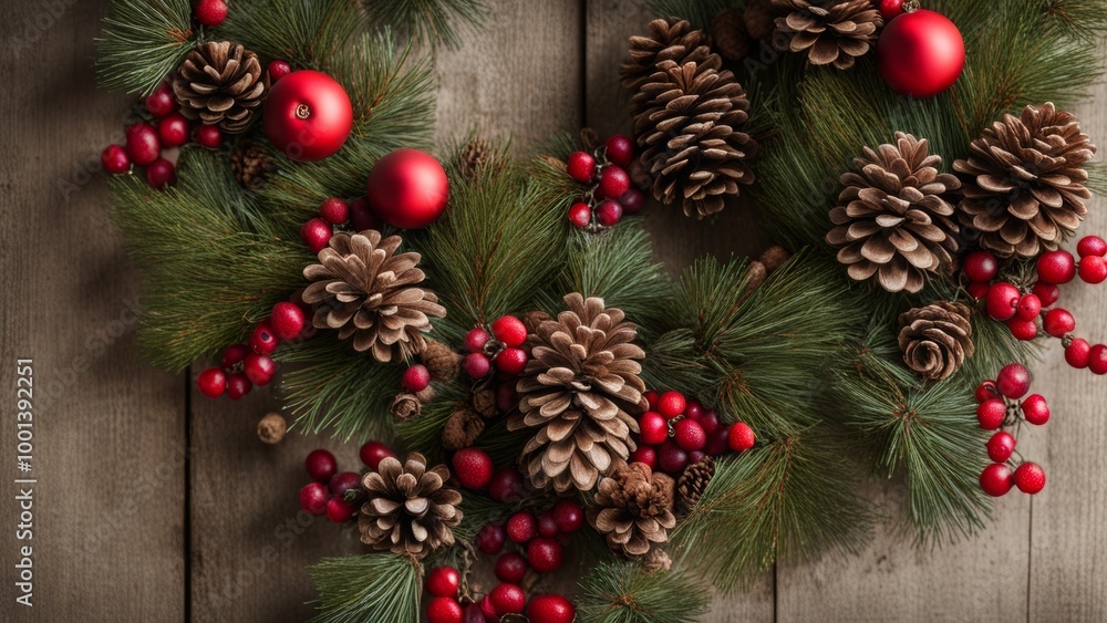 christmas decoration on wooden background christmas decoration on wooden background