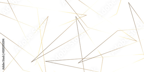Abstract background with liens and triangles shape on white background. White and golden geometric overlapping rectangle pattern Geometric background soft shadows as patten ..White polygon textured .
