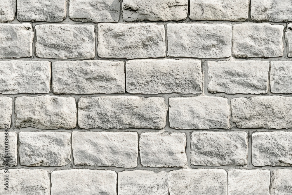 Fototapeta premium seamless pattern of a light gray brick wall, perfect for adding depth and texture