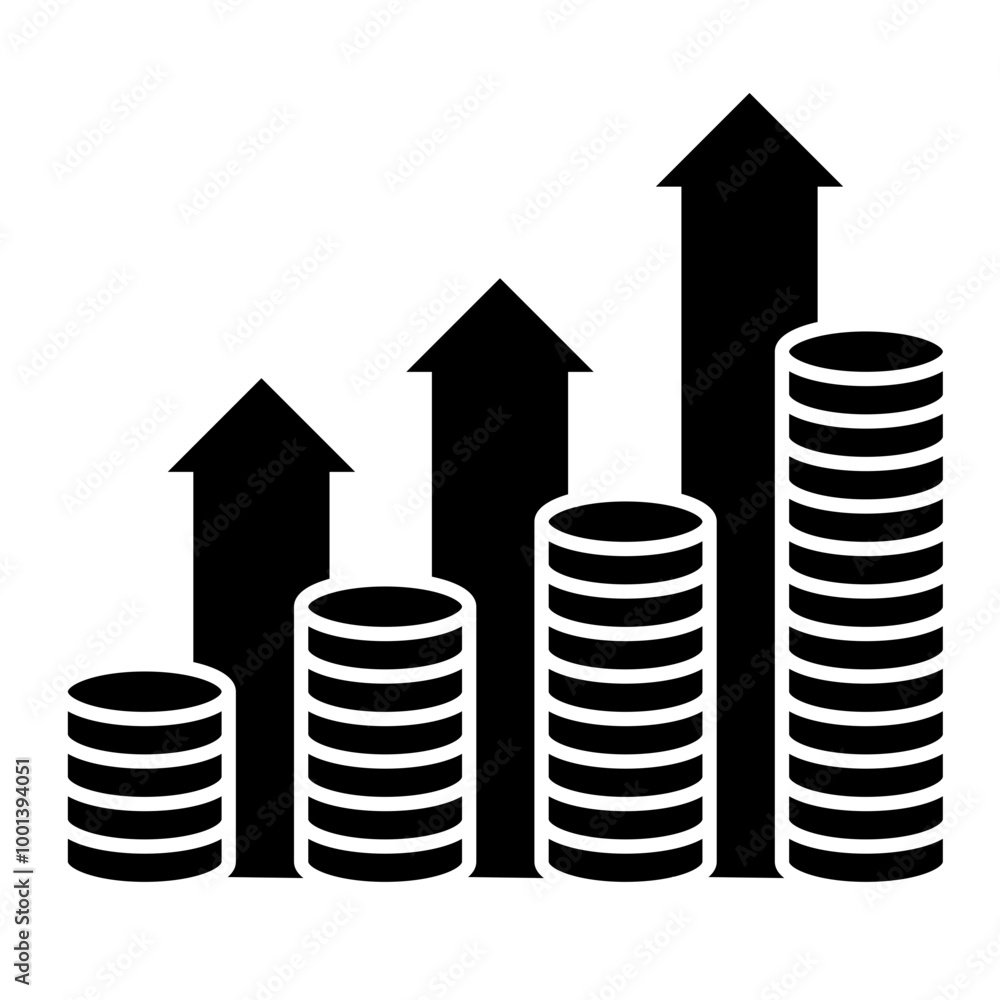 Money Inflation icon, Bussines Development Money Inflation icon, Bussines Development