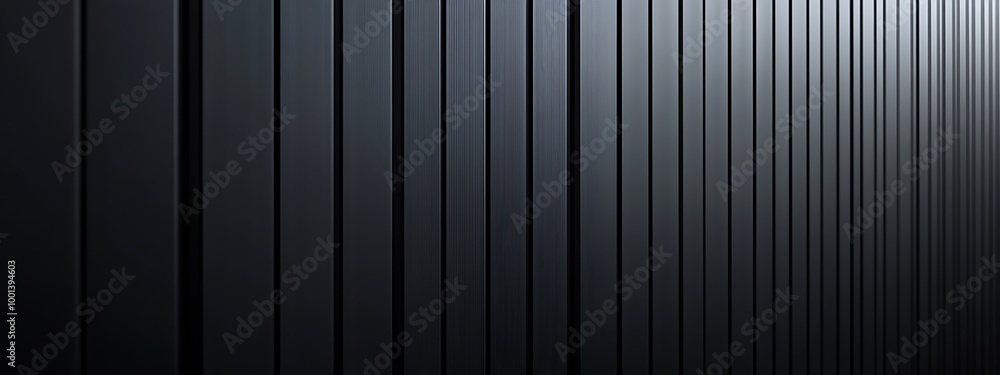 Metallic black texture. Steel sheet roof background. Iron corrugated background. Metallic black texture. Steel sheet roof background. Iron corrugated background.
