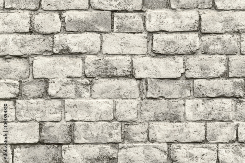 Fototapeta premium seamless pattern of a light gray brick wall, perfect for adding depth and texture