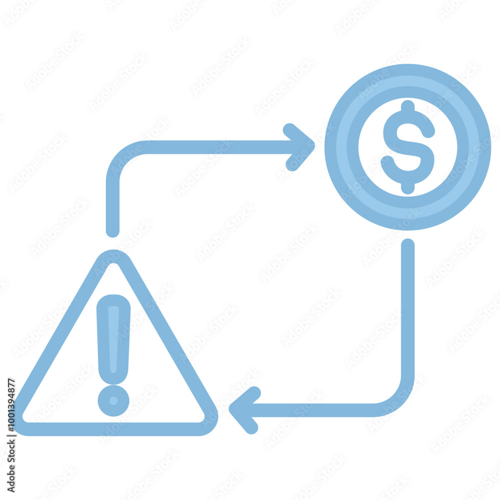 Crisis management icon with line color style Crisis management icon with line color style