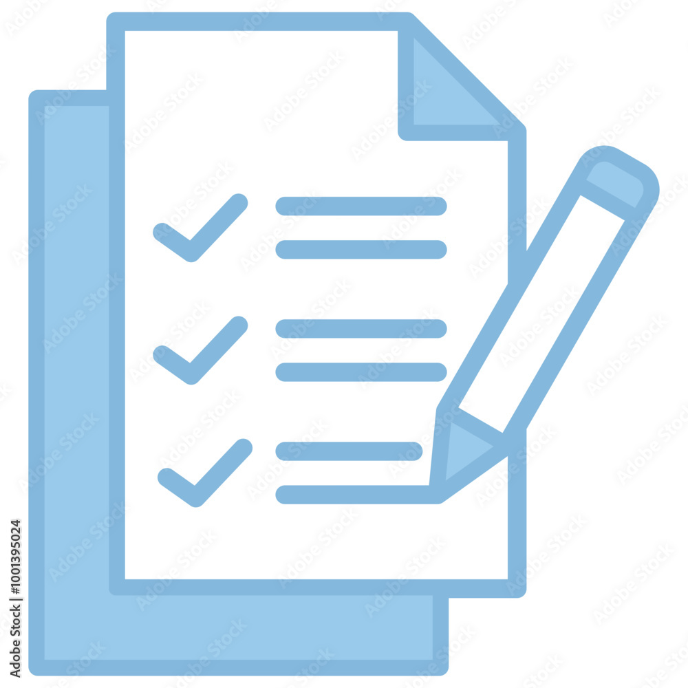 Assessment icon with line color style Assessment icon with line color style